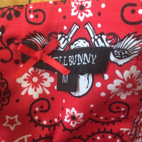 Rockabilly Pinup Bandana Dress - Picture 4 of 5